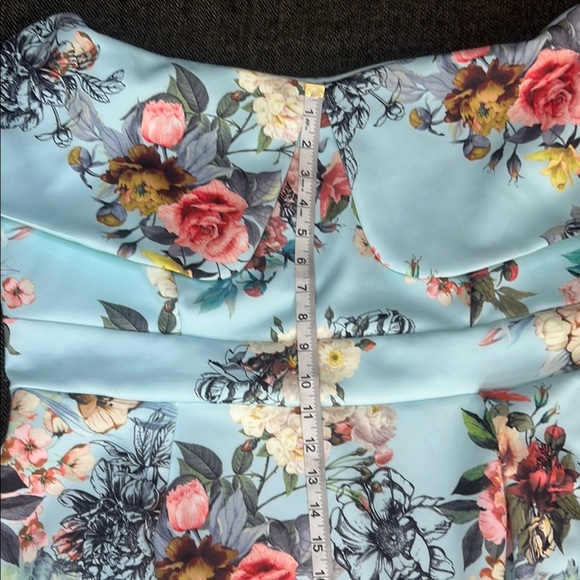 ASOS Stunning Blue Off-Shoulder Formal Dress with Stretch Plus sz 18 - Picture 8 of 16